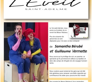 Couverture du Journal L’Éveil, septembre 2026, volume 49